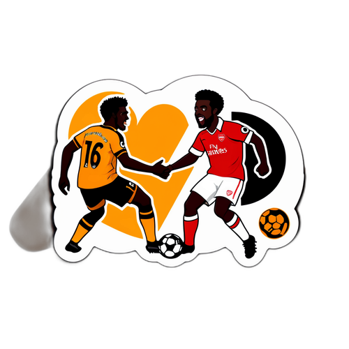 울버햄튼 대 아스널 경기 스티커