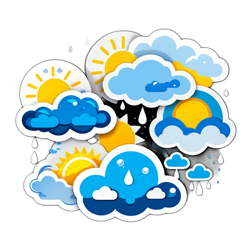 Stiker Bertema Cuaca