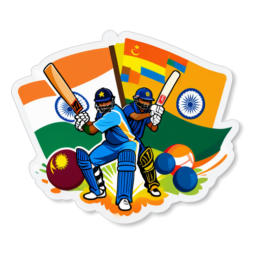 Persaingan Epik! India vs Sri Lanka dalam Sticker Seni yang Memukau!