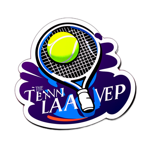Racchetta da tennis e palla con logo Laver Cup 2025