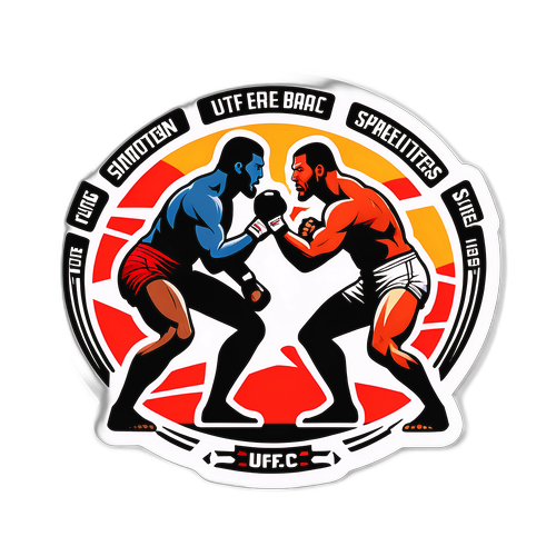 Autocollant UFC : Lutte Iconique