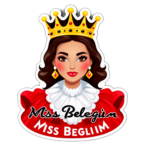 Sticker voor Miss België