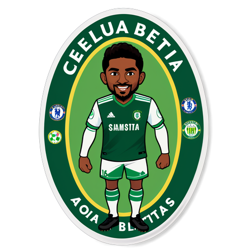 Sticker với hình ảnh và tên của Chelsea và Betis