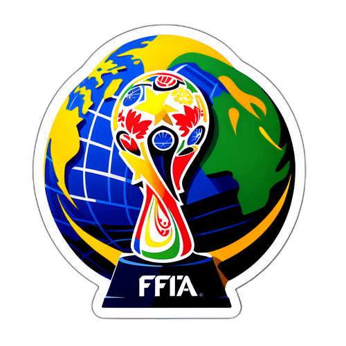 Stylisierter FIFA-Weltmeisterschaft Aufkleber