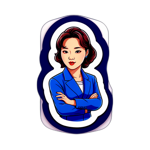 김혜성의 독특한 일러스트 스티커