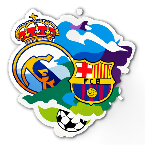 Sticker for Real Madrid vs Barcelona Rivalry