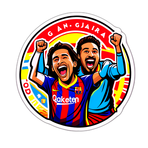 Момент радости болельщиков во время матча Гвадалахара – Барселона