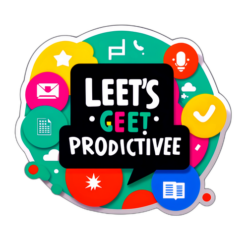 Masiglang Sticker para sa Produktibidad