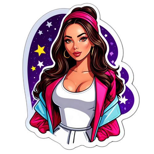 Glamoureuze Mode Sticker