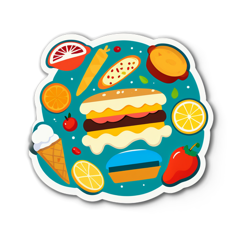 Festibong Sticker ng Masasarap na Pagkain