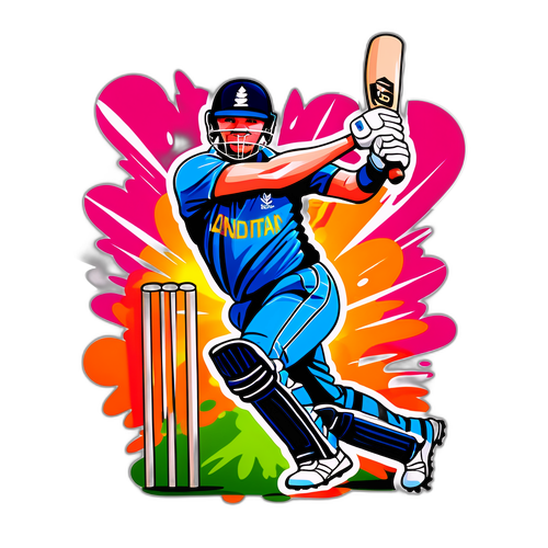 क्रिकेट में टॉम लेथम का छक्का