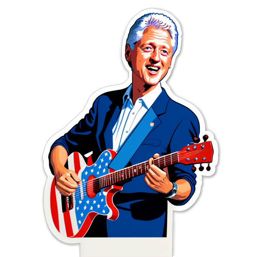 Retour vers les années 90 : Le Sticker Vintage de Bill Clinton qui Fait Saner notre Amérique!