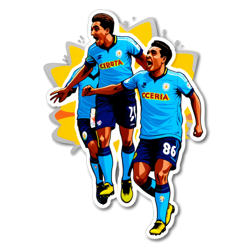 Ilustração do Encontro entre Sporting Cristal e Cerro Porteño