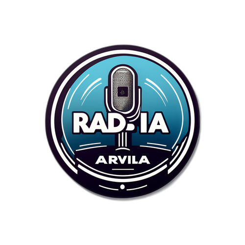 Σχέδιο ενός κομψού λογοτύπου για τον ραδιοφωνικό σταθμό Radio Arvila