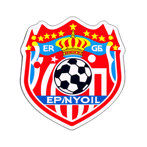 Sticker vibrant cu logo-urile Espanyol și Girona