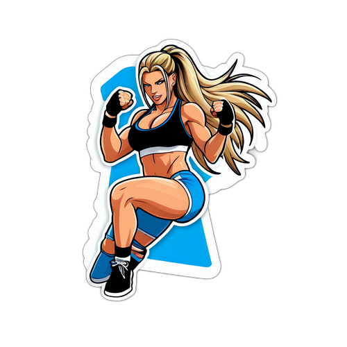 Sportos Ashley Massaro a ringben