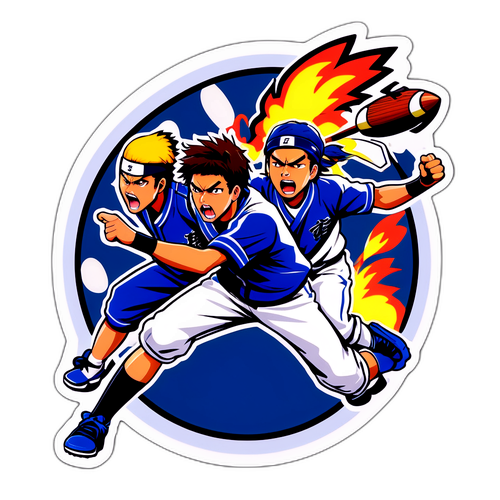 高校生の熱い戦いを描いたデザイン
