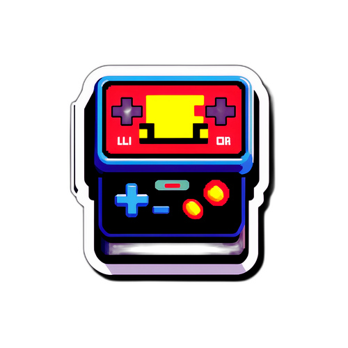 Retro Spielestick mit 'Game Over' im 8-Bit-Stil