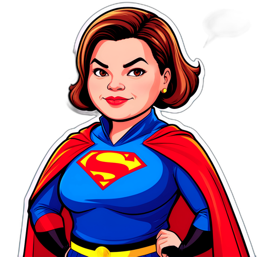 Isang Makulit na Kartun ni Sara Duterte na Nagsusuot ng Cape ng Superhero