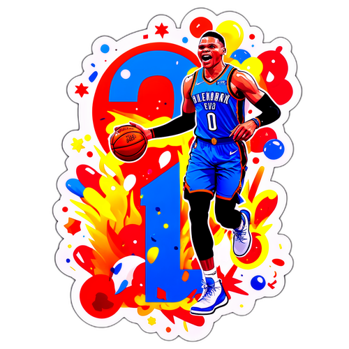 Portrait na Sticker ni Russell Westbrook