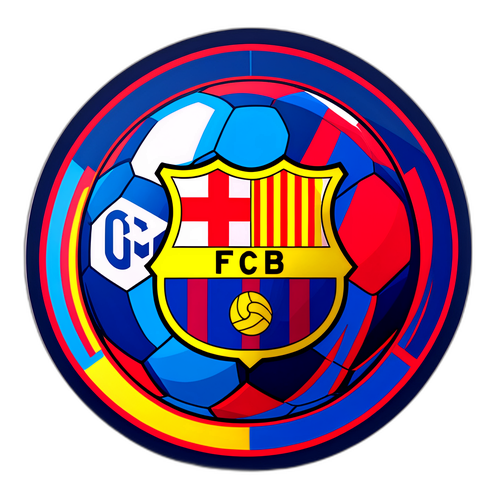 Pagdidisenyo ng Sticker ng Ribalidad ng Atlético Madrid at Barcelona