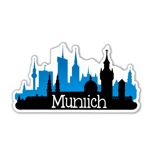 Silhouette der Münchner Skyline mit der Aufschrift "Munich Security Conference"