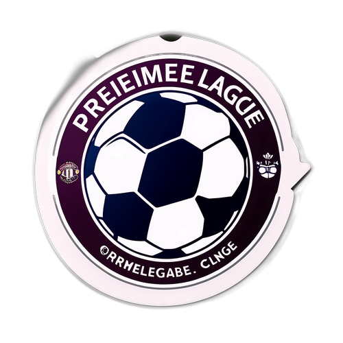 프리미어 리그 축구공 스티커 디자인