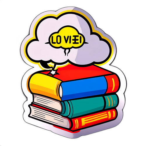 文学与思维的贴纸设计