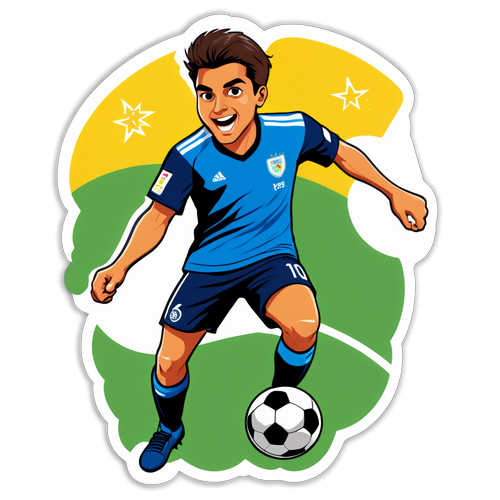 Stiker Mateo Retegui Menggiring Bola