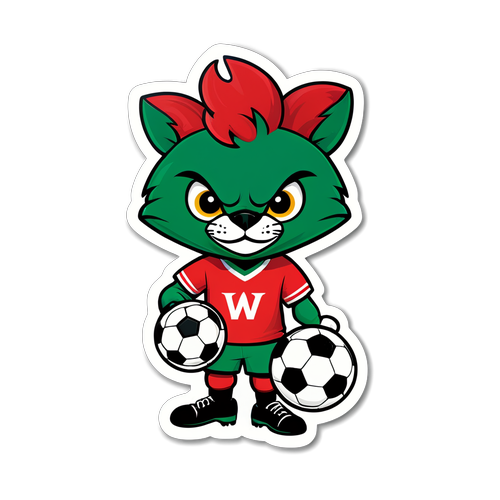 Gå Ikke Glip Af Denne Sjove Wrexham Maskot! Oplev den Welshke Fodboldmagi!