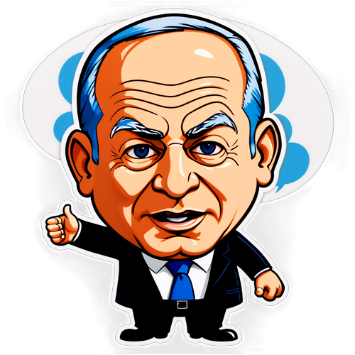 בוגי! בואו נתאחד! הסטיקר המחתרתי של בנימין נתניהו בשפה קריקטוריסטית