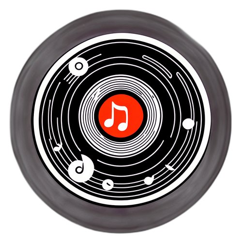Retro Vinyl Music Sticker