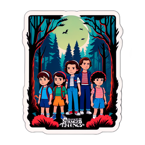 Vintage Stile Poster di "Stranger Things"