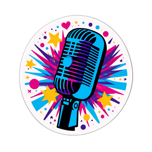 Fargerik klistremerke for Melodifestivalen 2026