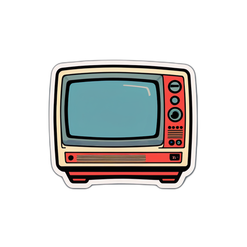 עיצוב מדיה מסורתית עם טלוויזיה נוסטלגית