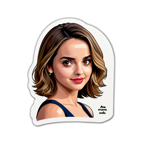 Autocollant Inspirant d'Ana de Armas