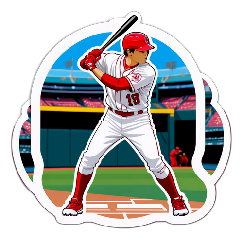 Sticker ni Shohei Ohtani sa Batting Stance