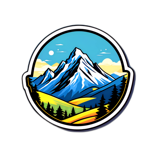 Diseño de un sticker de Solana Sierra que resalta la belleza de la naturaleza