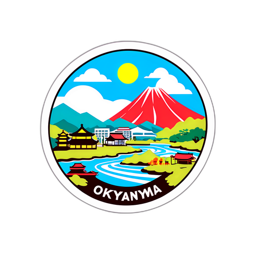 岡山県の特産品をテーマにしたデザイン