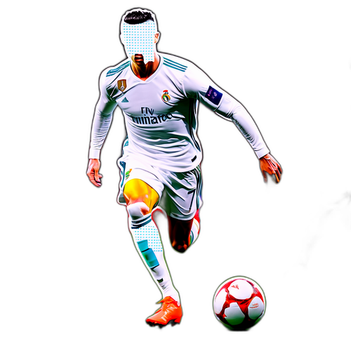 Cristiano Ronaldo driblizik védők között