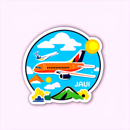 Adesivo Jeju Air: Celebrando Viagens