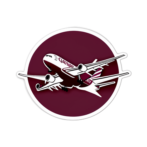 สติ๊กเกอร์เหตุการณ์ของ Qatar Airways