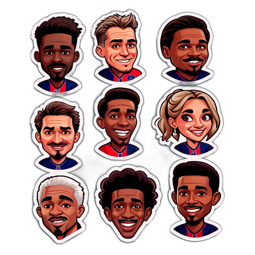 Athletic Club ile PSG Maçından İlüstrasyonlu Sticker