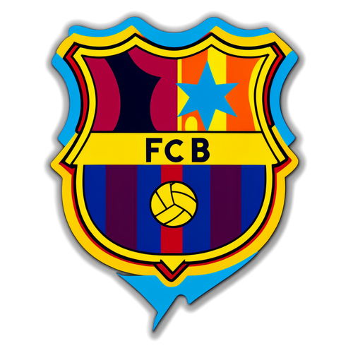 Modern FC Barcelona-klistermärke