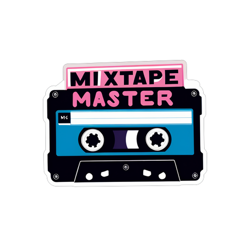 Scopri il Mixtape Master: Nostalgia e Creatività in un Solo Adesivo!