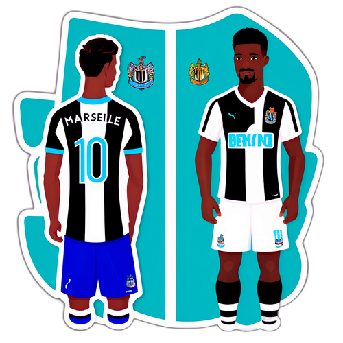 Marseille – Newcastle Sticker