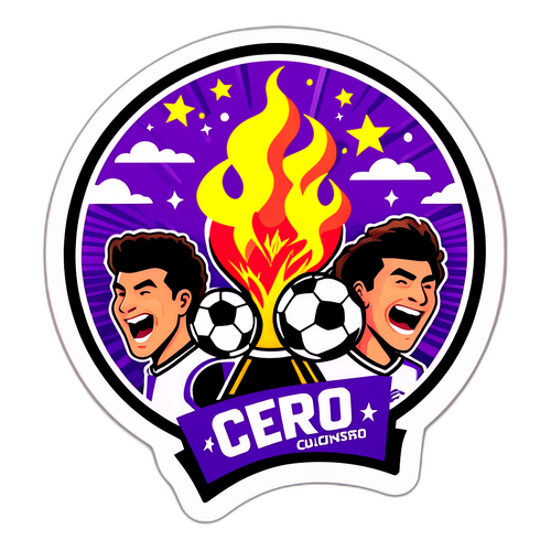 Ícone de Celebração no Estádio de Futebol