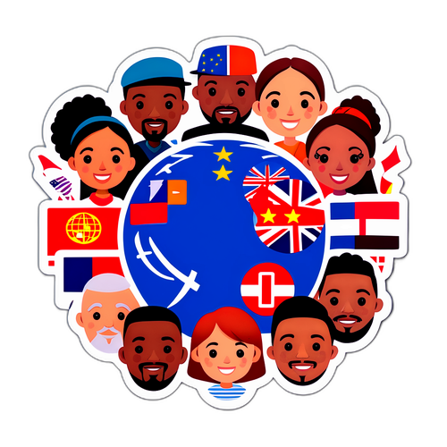 Schengen-tema klistermærke