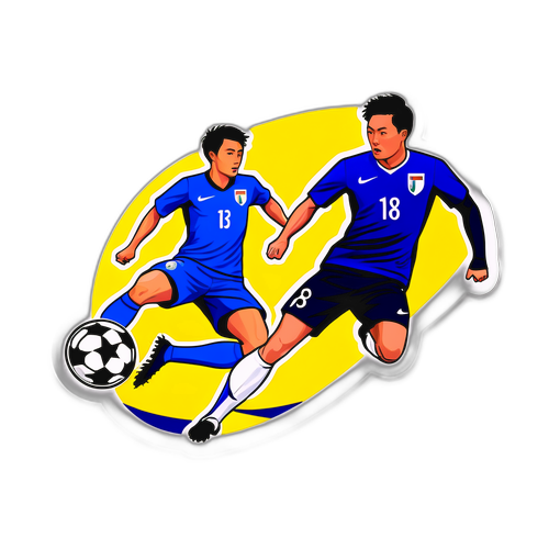 Paglikha ng Dinamikong Sticker ng Labanan sa Soccer ng Chinese Taipei at New Zealand