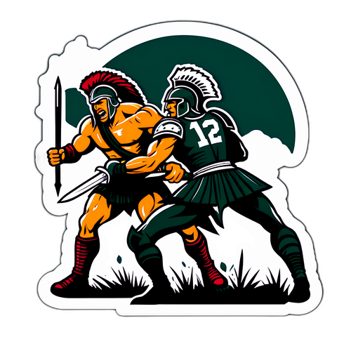 Northwestern Warrior vs. Michigan State Spartan